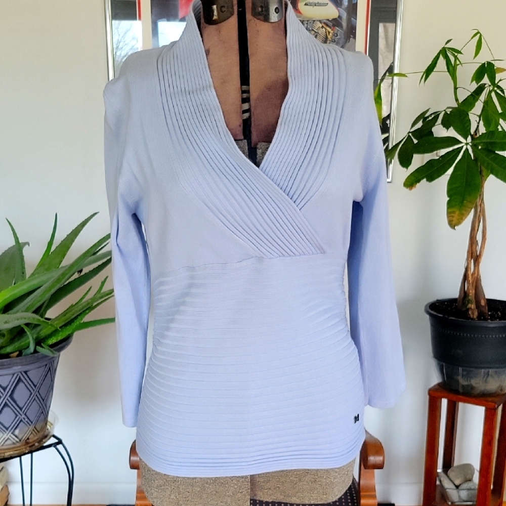 AZAR Sweater, Blue, Large, EUC